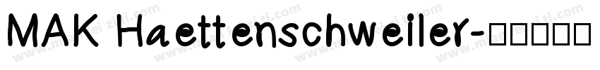 MAK Haettenschweiler字体转换